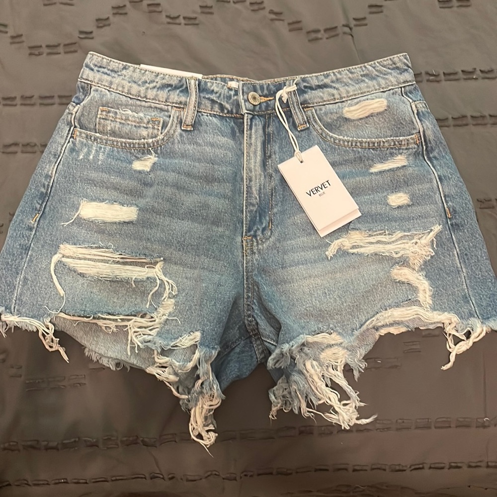 Woman’s super high rise Jean shorts